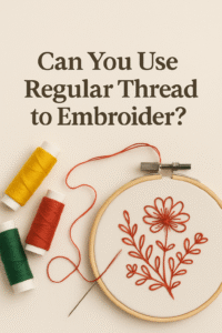 Can You Use Regular Thread to Embroider?