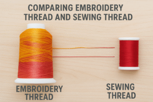 Comparing Embroidery Thread and Sewing Thread