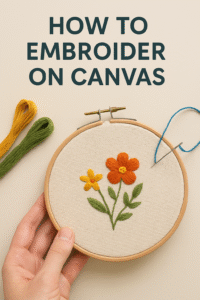How to Embroider on Canvas
